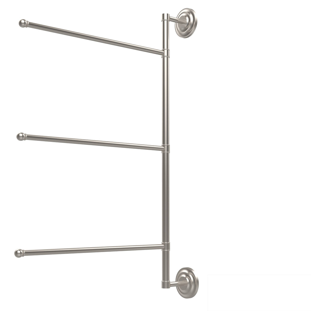 3 Swing Arm Vertical 28-in Towel Bar Satin Chrome M489269