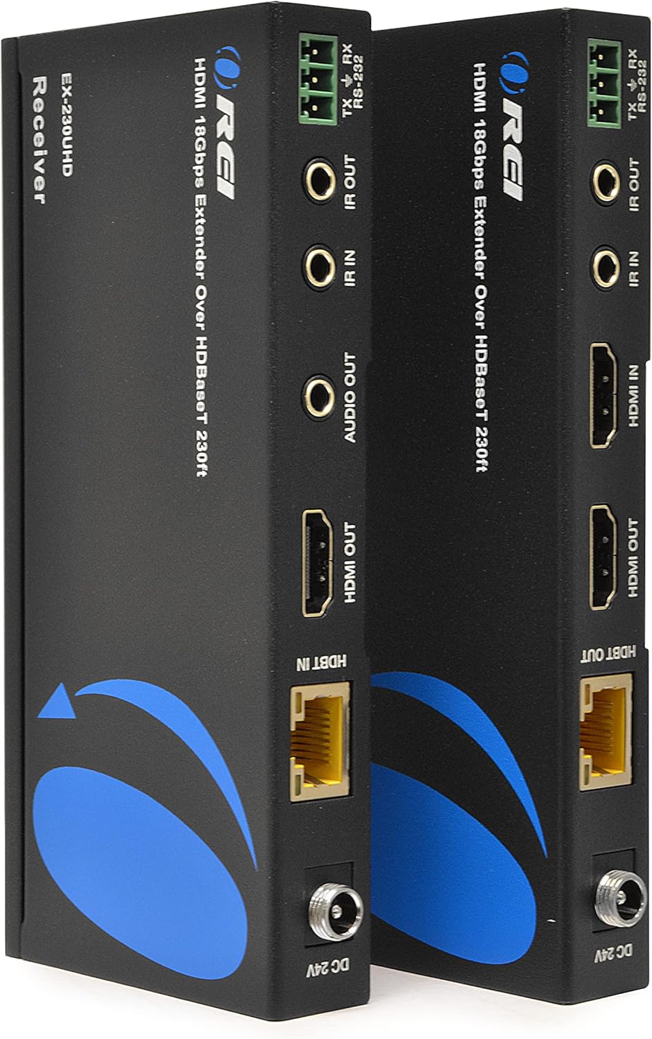 4K UltraHD Extender over HDBaseT Balun Full 18Gbps Over CAT 5/6/7 Ethernet Cable R621