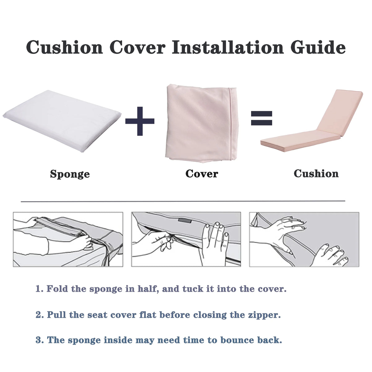 Outdoor Lounge Chair Cushion Replacement Patio Seat Cushion S964945