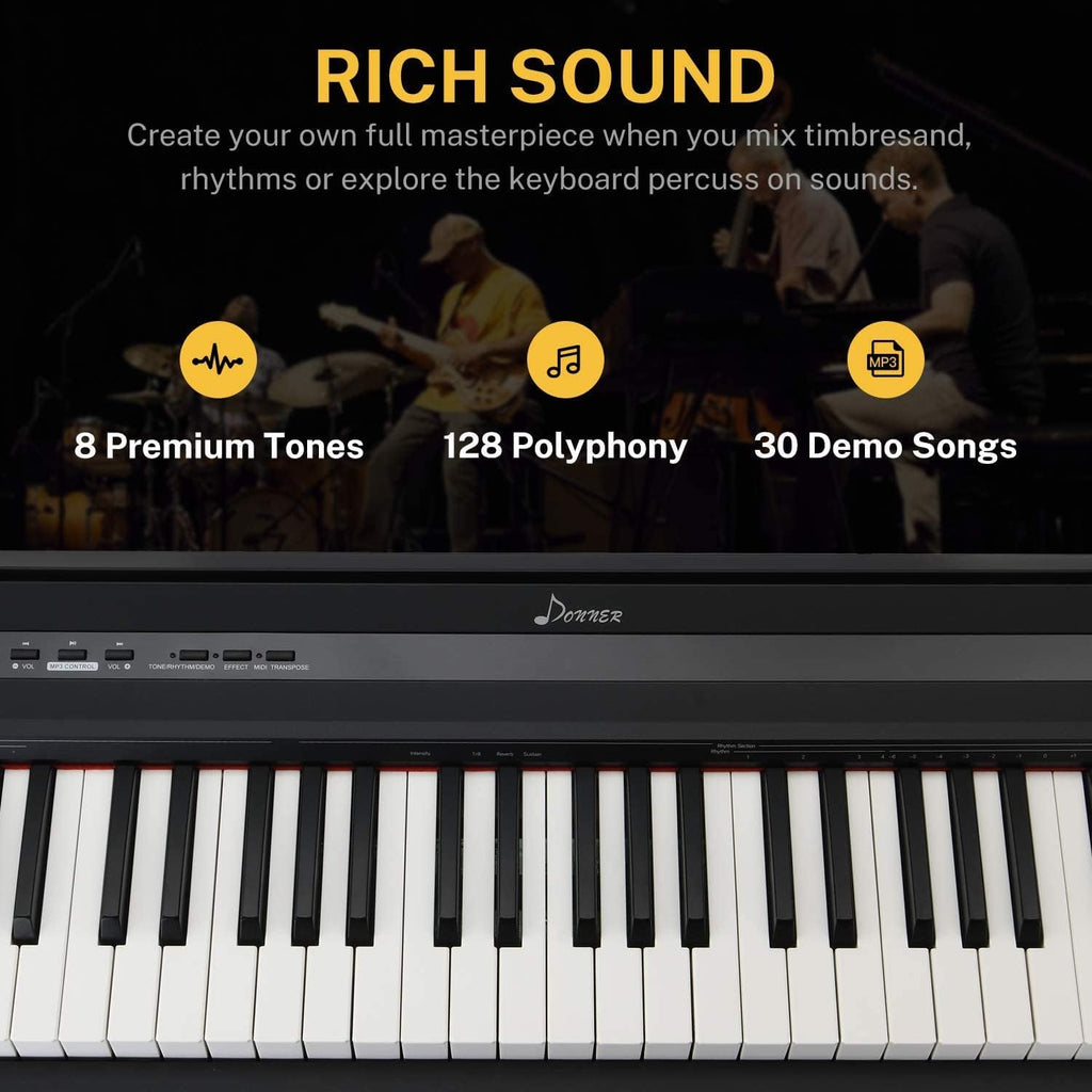 88 Key Semi-Weighted Digital Piano Q8117