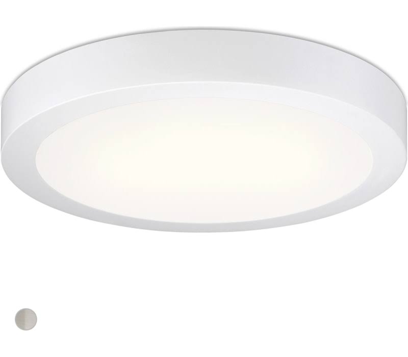 3 Light LED Surface Mount White/Black X891