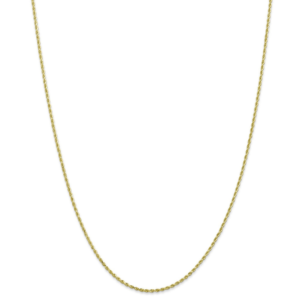 10k Yellow Gold Diamond-Cut Rope Chain Necklace N918209