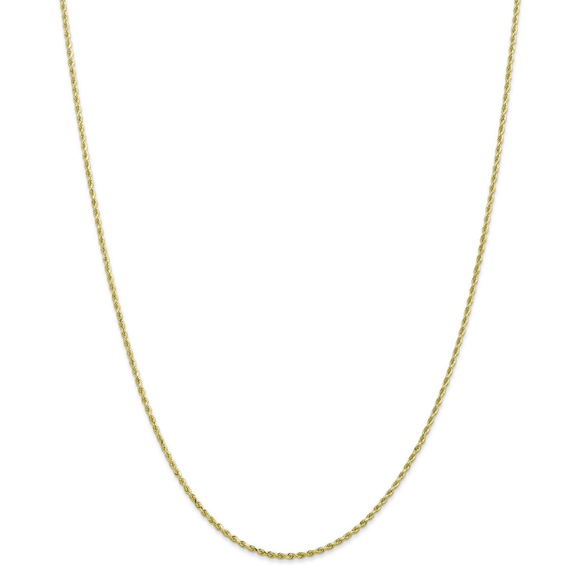 10k Yellow Gold Diamond-Cut Rope Chain Necklace N918209