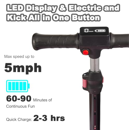 3 Wheel Electric Scooter with LED Display and Folding T4269