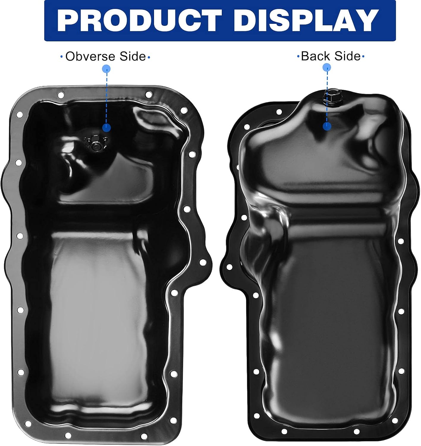 Engine Oil Pan and Drain Plug Pack of 2 J93726