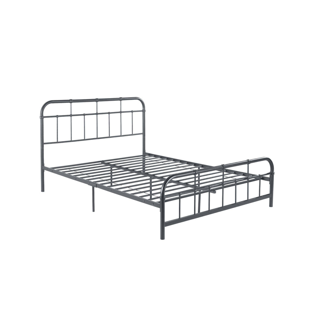 Charcoal Gray Queen Size Bed Frame W188