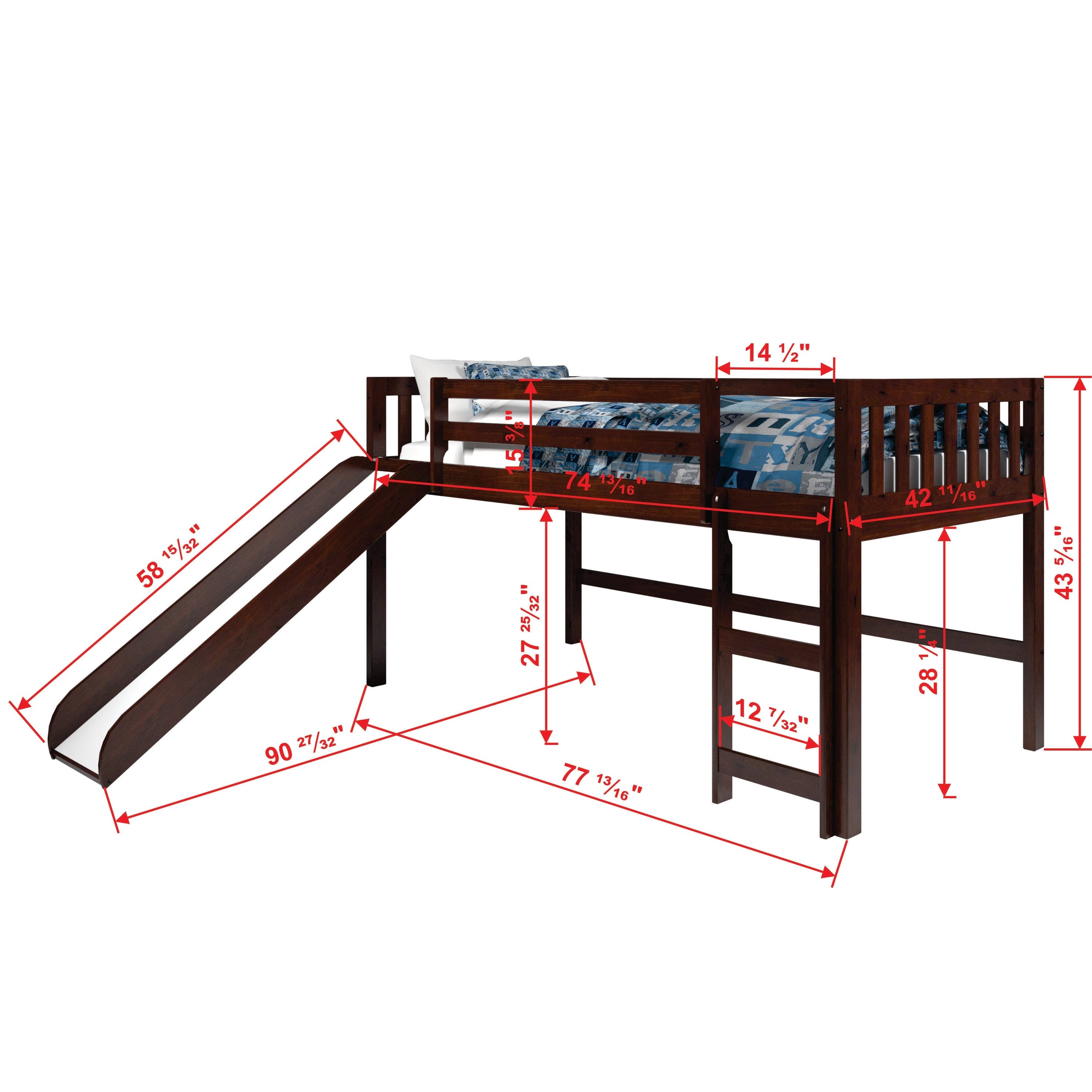 Twin Bed with Slide V50463