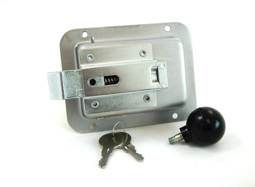 4 Pack Stainless Steel Locking Door Latch with Interior Safety Release K126566