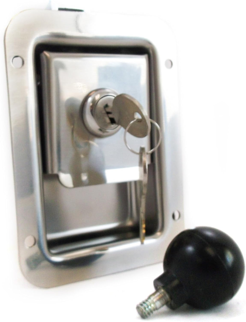 4 Pack Stainless Steel Locking Door Latch with Interior Safety Release K126566