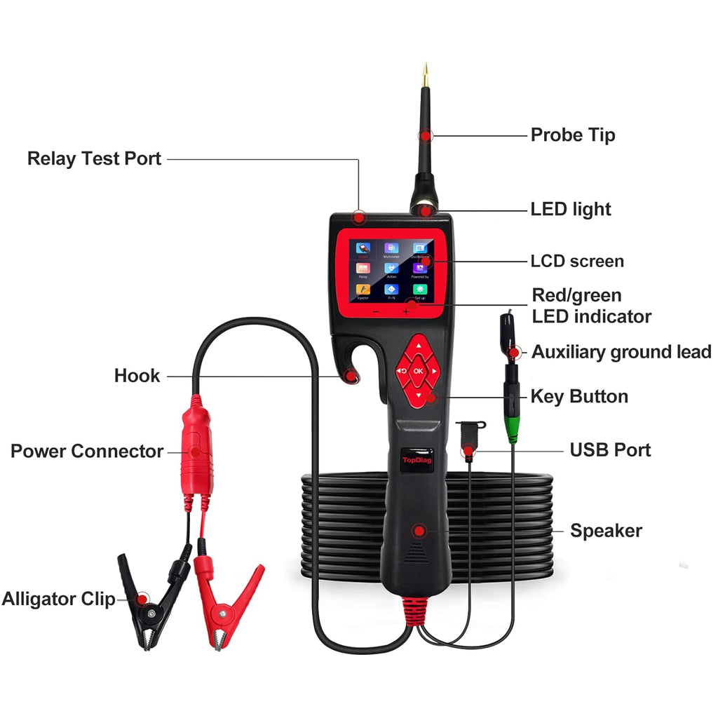 12V 24V Automotive Circuit Tester with Multimeter P117