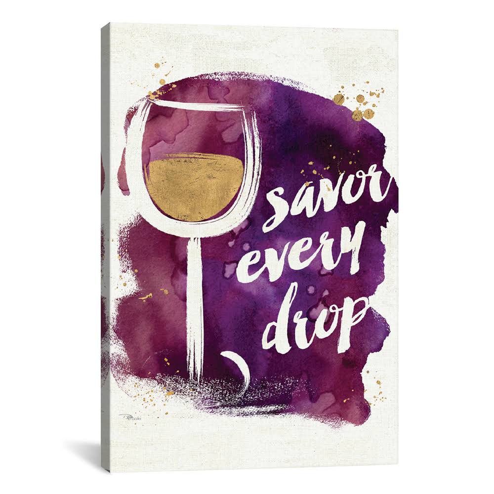 Watercolor Wine I Canvas Print C874767