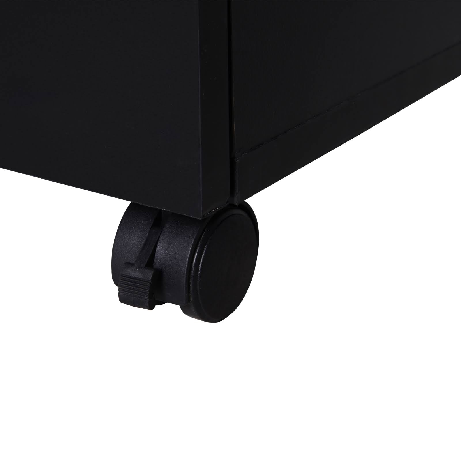 Black 3 Drawer Rolling File Cabinet V462677