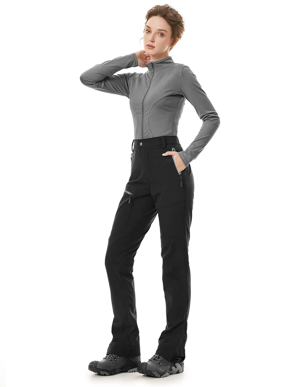 Waterproof Fleece Lined Hiking Ski Snow Pants B731