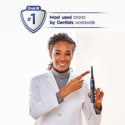 Black Rechargeable Electric Toothbrush with 5 Cleaning Settings, 2 Replacement Heads, and Travel Case B900424