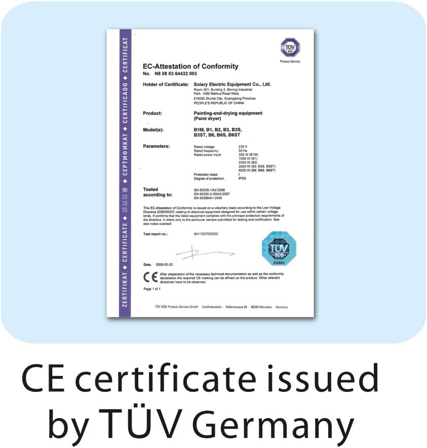 Infrared Paint Curing Lamp with Stand 1050W W145