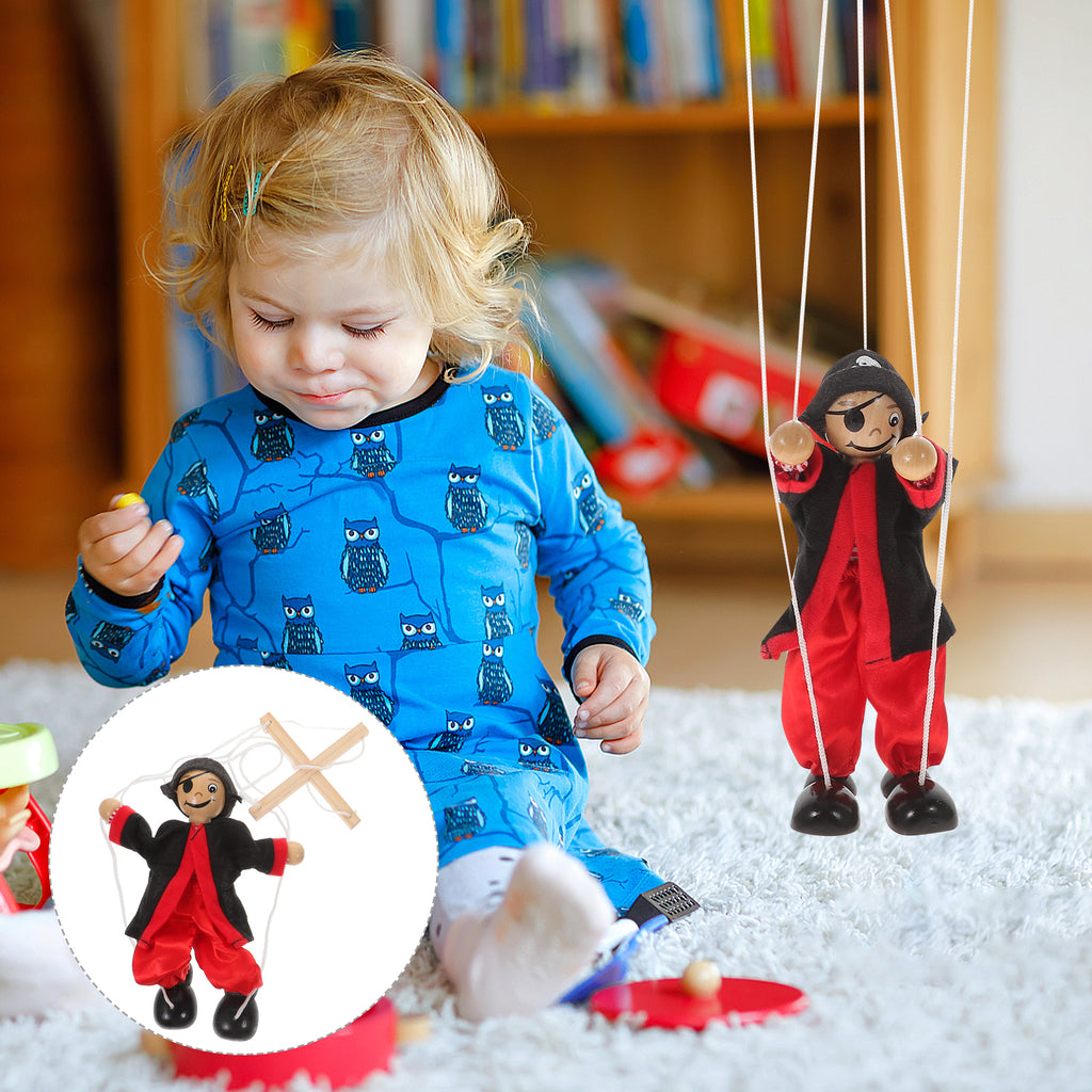 Wood Pirate String Marionette Puppet Toy D906