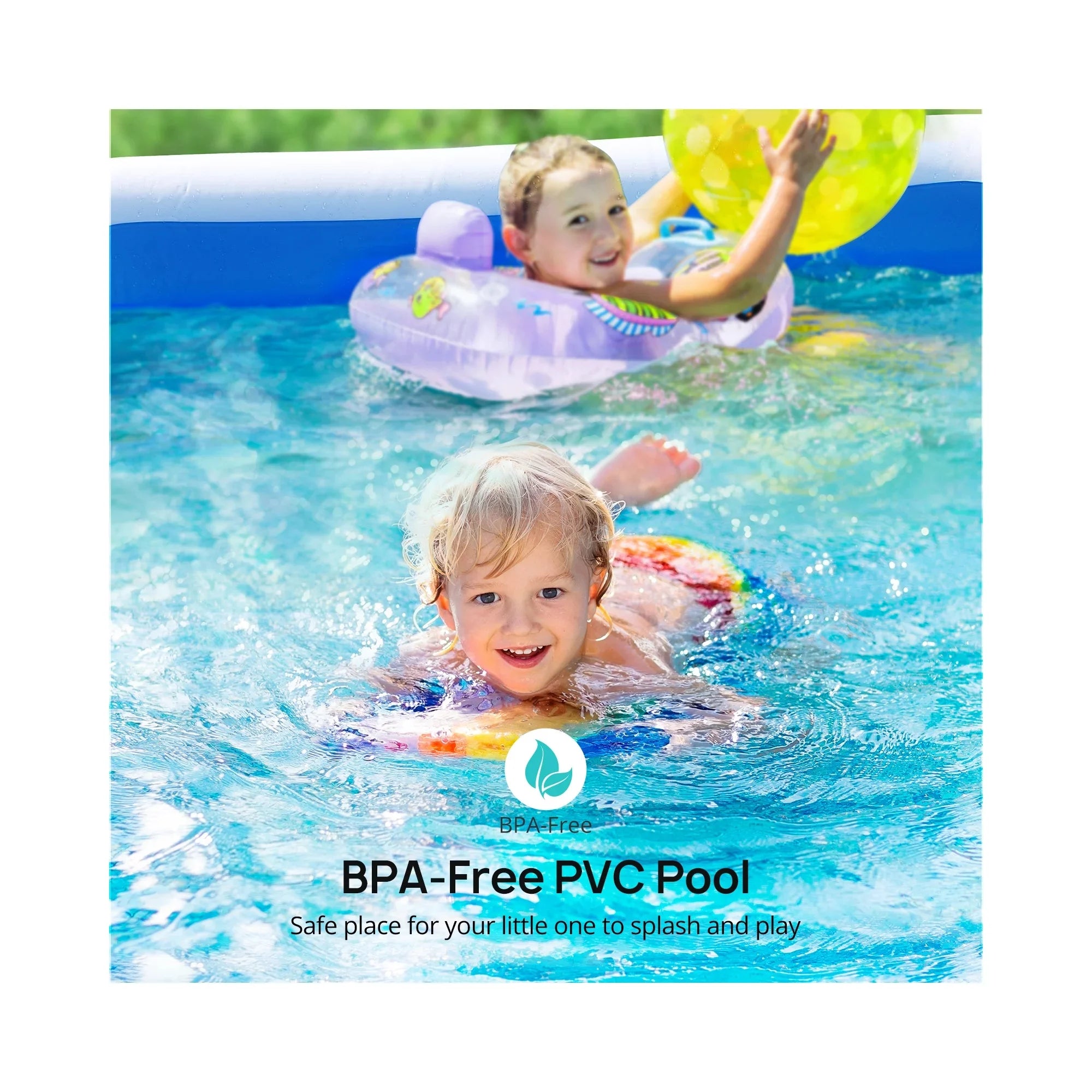 92"x56"x20" Rectangular Inflatable Pool V479532