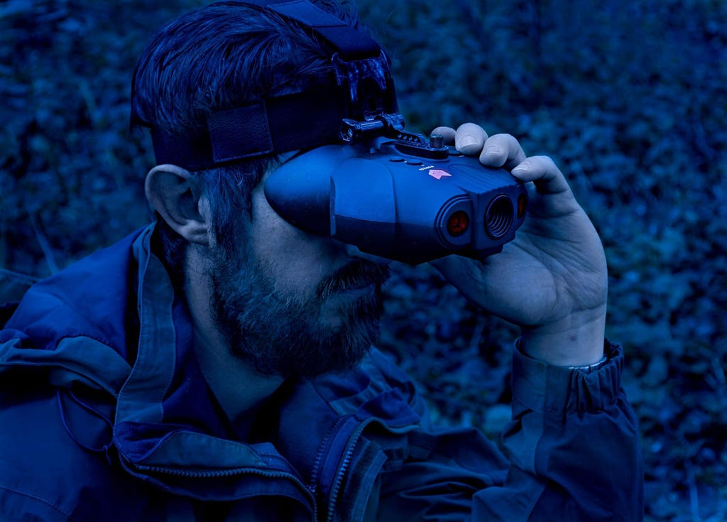 Night Vision Goggles Digital Infrared 1x Magnification 75yd Range Rechargeable Battery A6661