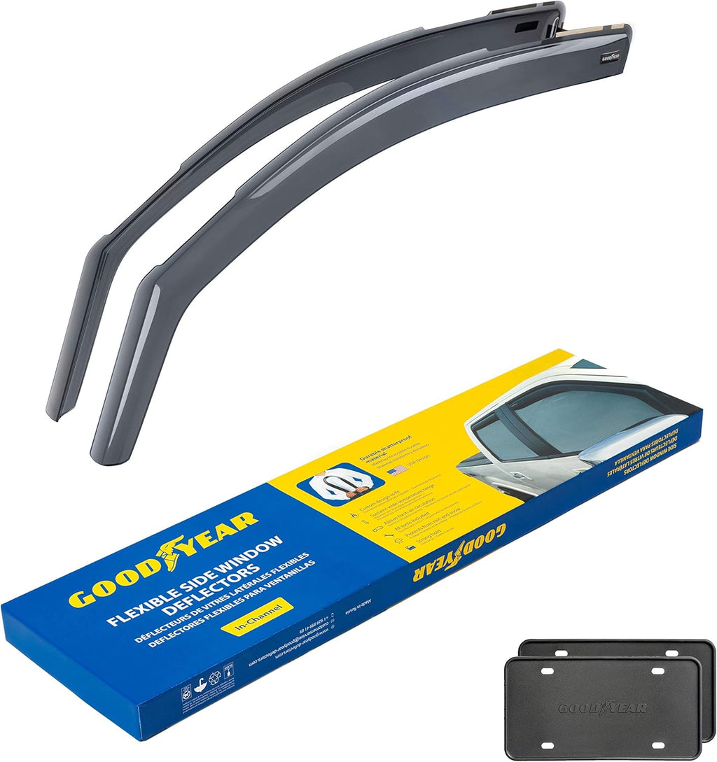 Shatterproof in-Channel Window Deflectors for Toyota Tacoma 2016-2022 Access Cab, 2 pcs C577