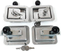 4 Pack Stainless Steel Locking Door Latch with Interior Safety Release K126566