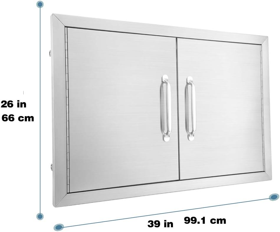 Stainless Steel Double Access Door 24 W X 24 H C763