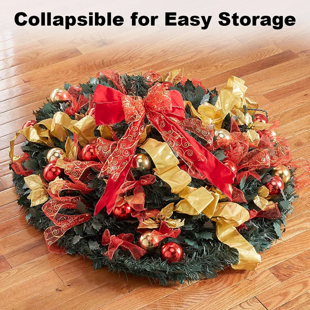 Red Gold Pre-lit Pop Up Christmas Tree with Remote M685