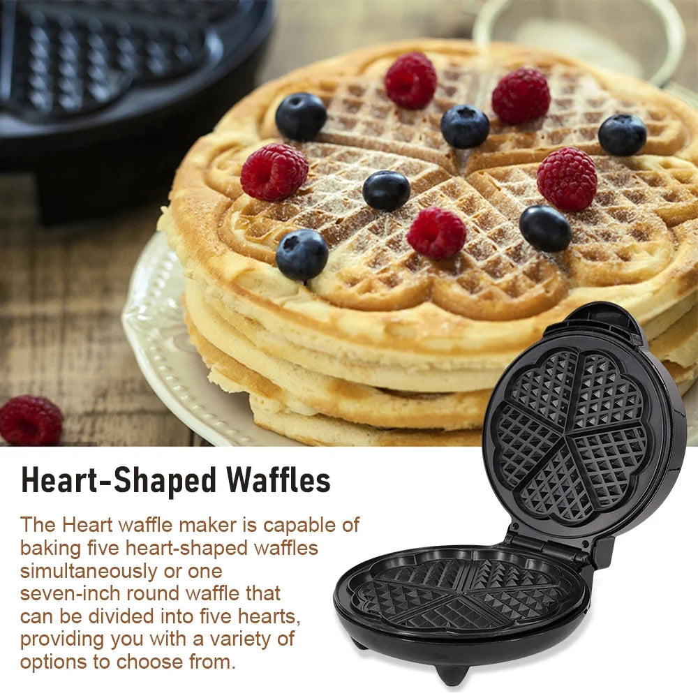 1000W Heart-Shaped Waffle Maker I16112
