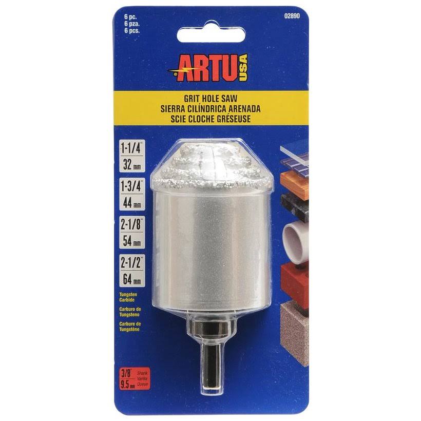 6-Piece Tungsten Carbide Grit Hole Saw Set N107