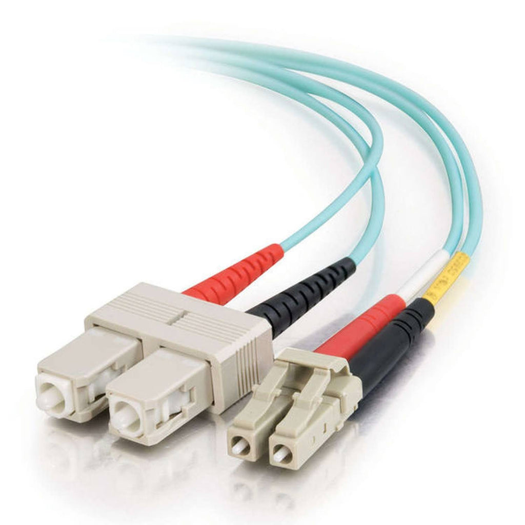 50m LC-SC 10GB 50/125 OM3 Duplex Multimode PVC Fiber Optic Cable V512