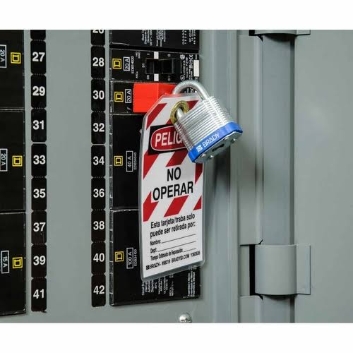 Keyed Padlock, 1-5/16x22w, pk6 K737505