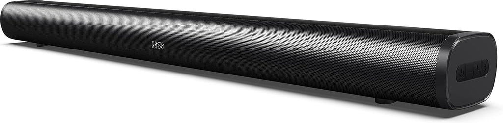 32 Inch 2.1ch Sound Bar with Dual Built-in Subwoofer, 120W, Bluetooth 5.0, HDMI/Optical/Aux/USB, Wall Mountable J432452