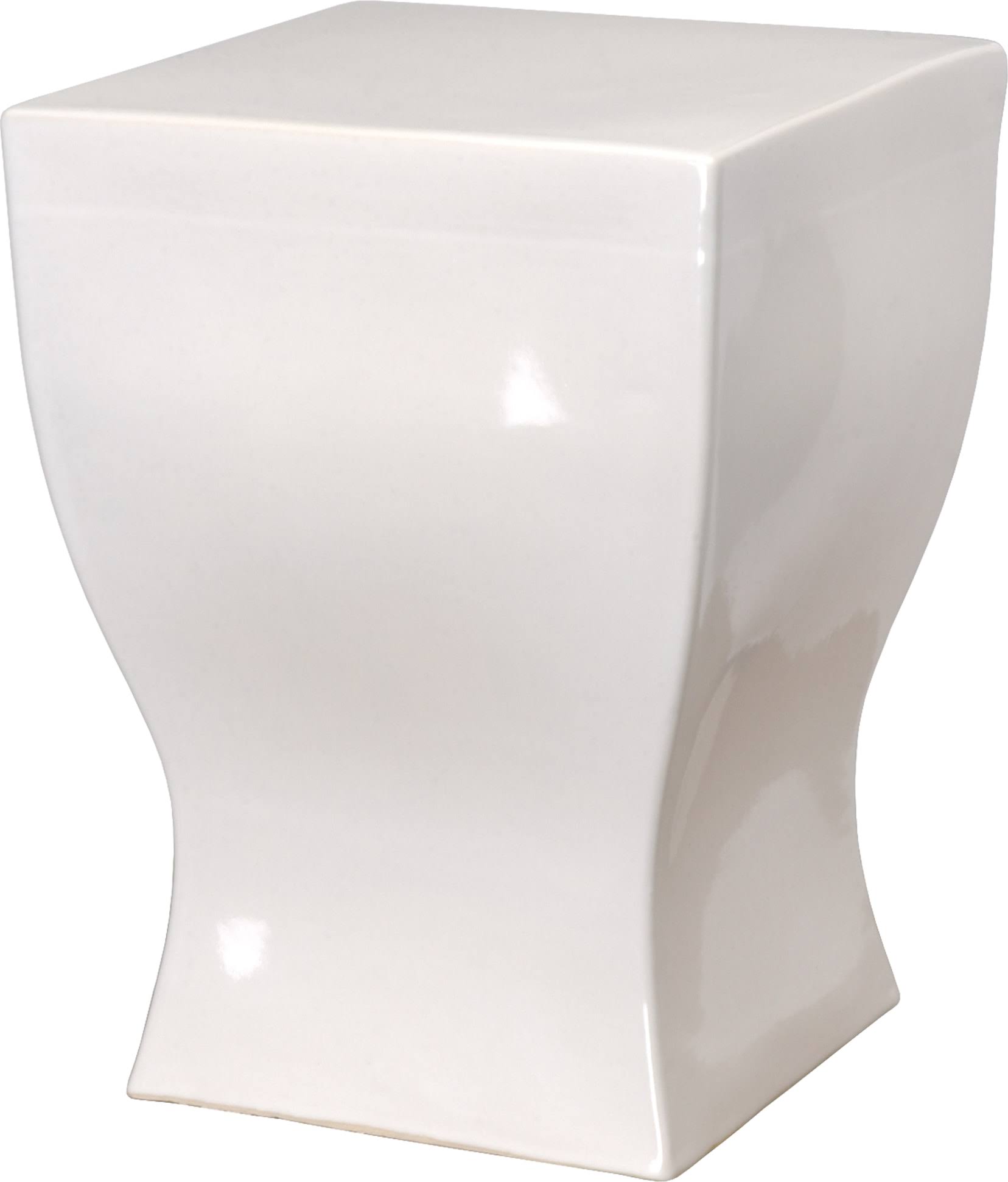 White Square Garden Stool H913082