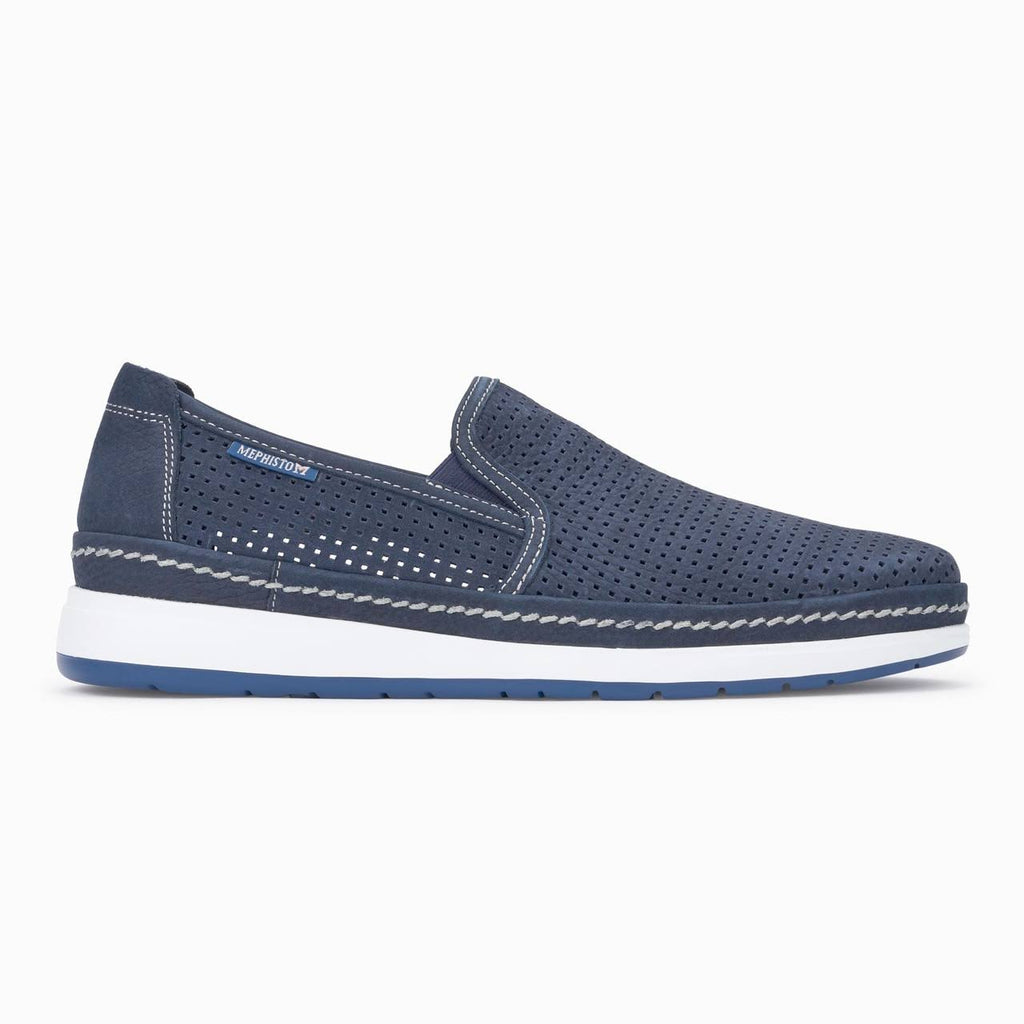 Navy Sportbuck Men&s Perf Shoes P55452