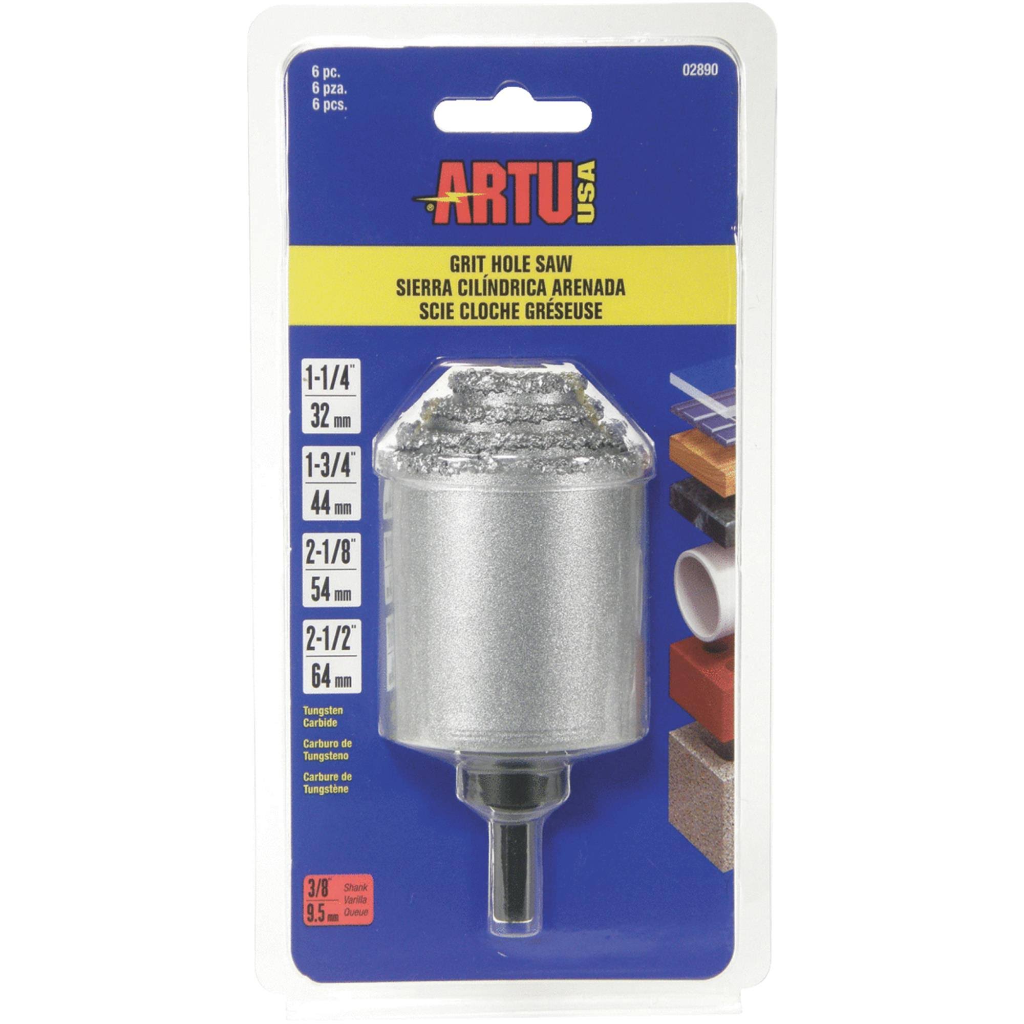 6-Piece Tungsten Carbide Grit Hole Saw Set N107