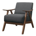 Gray Fabric Wide Armchair Z308508