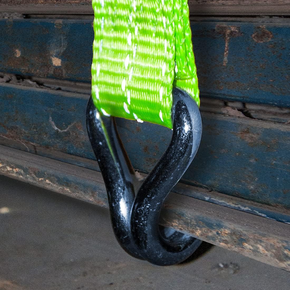 Ratchet Strap with Wire Hooks 2 Inch x 15 Foot 4 Pack 3,300 Pound Safe Working Load T990