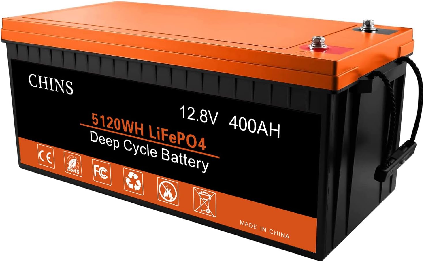 12V 400Ah LiFePO4 Lithium Battery with 250A BMS L4385