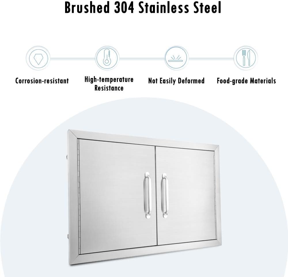 Stainless Steel Double Access Door 24 W X 24 H C763