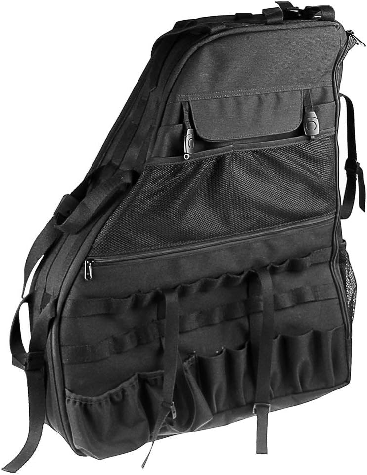 Roll Bar Storage Bag with Multi-Pockets for Jeep Wrangler JKU 4 Doors O82391