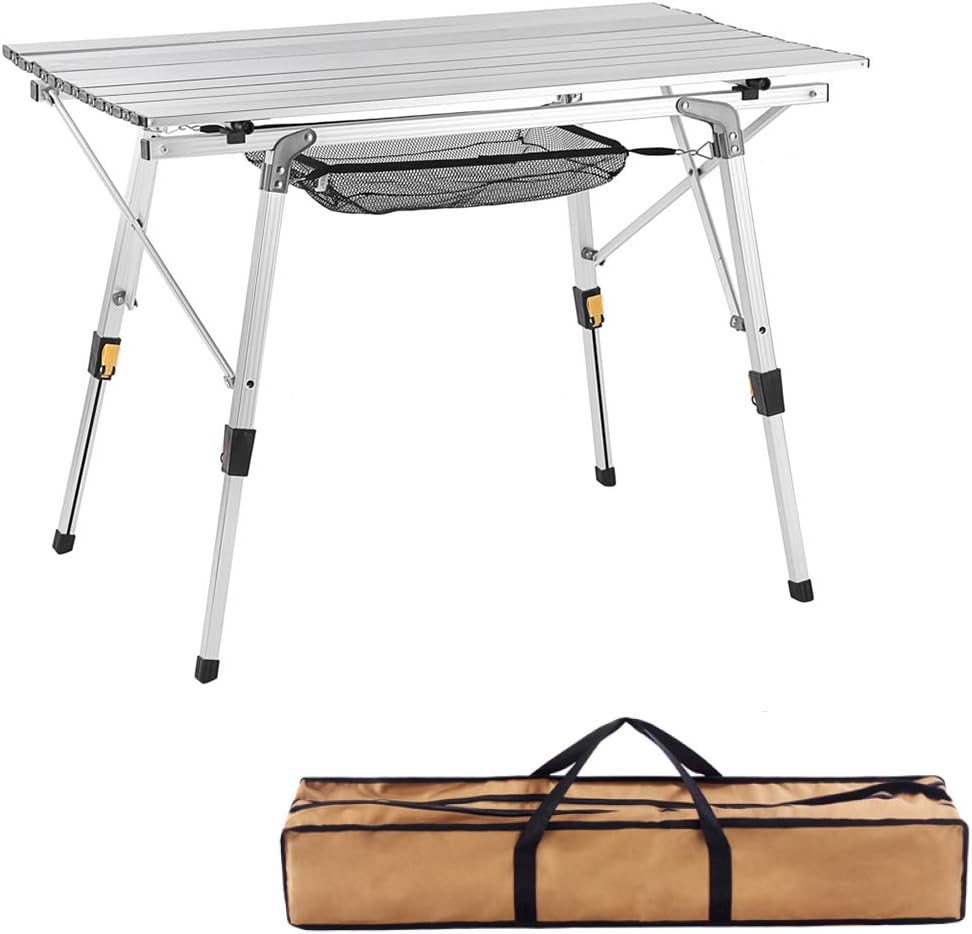 Camping Table with Adjustable Legs A84436
