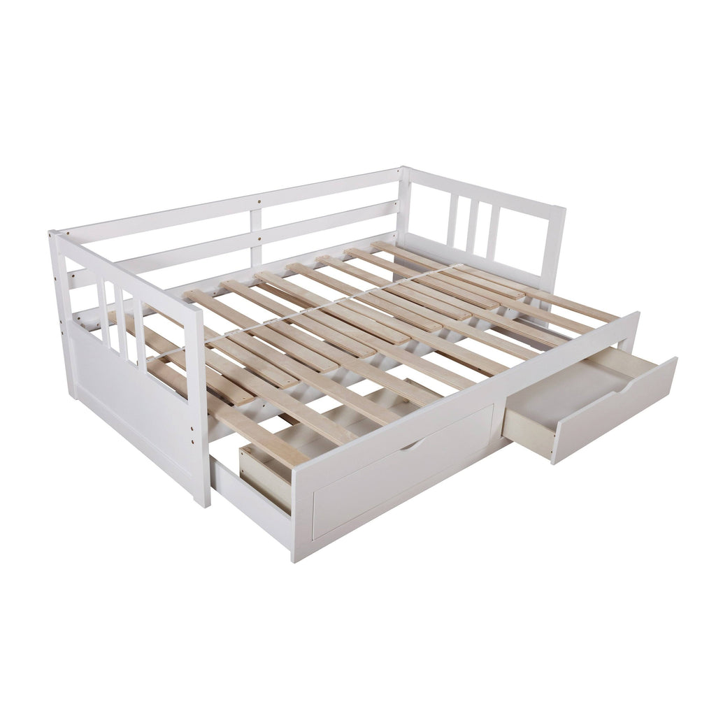 Grey Expandable Storage Daybed L8167