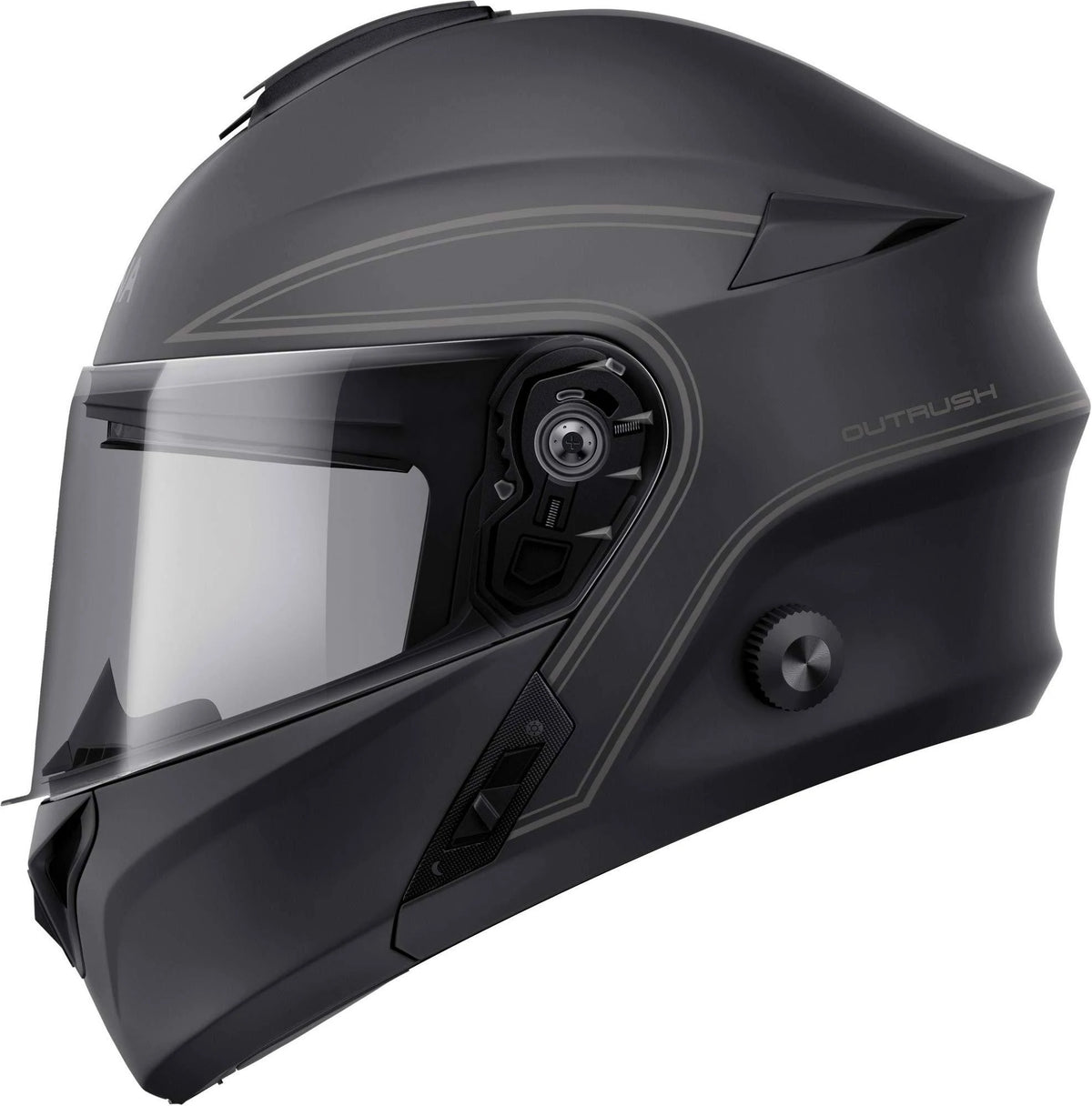 Matte Black Modular Helmet B9477