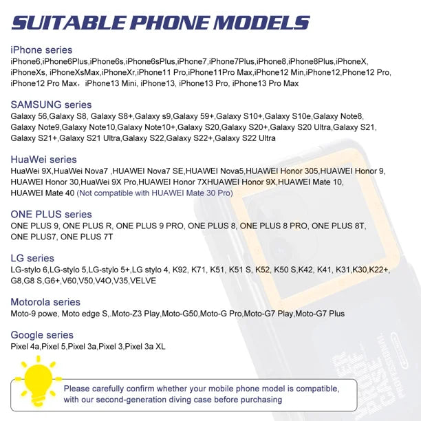 Waterproof Protective Case for Phones Up to 6.9 Inch J446028