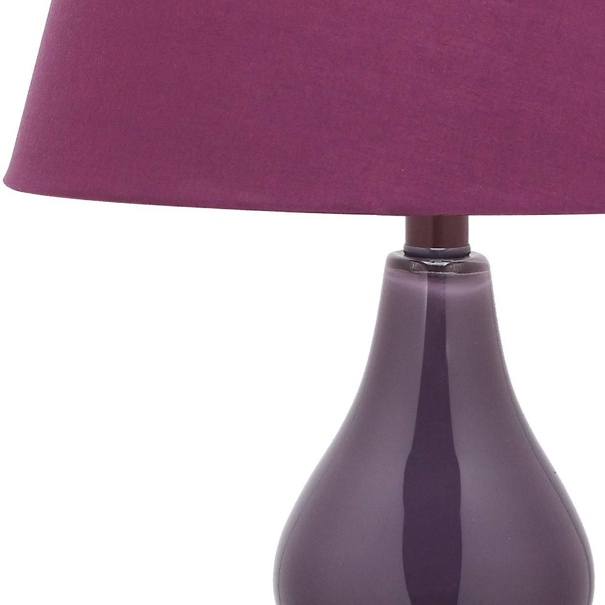 Dark Purple Double Gourd Lamp Set of 2 Q582
