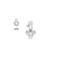 Mortise Lock Satin Nickel Plated Clear Coated E13454