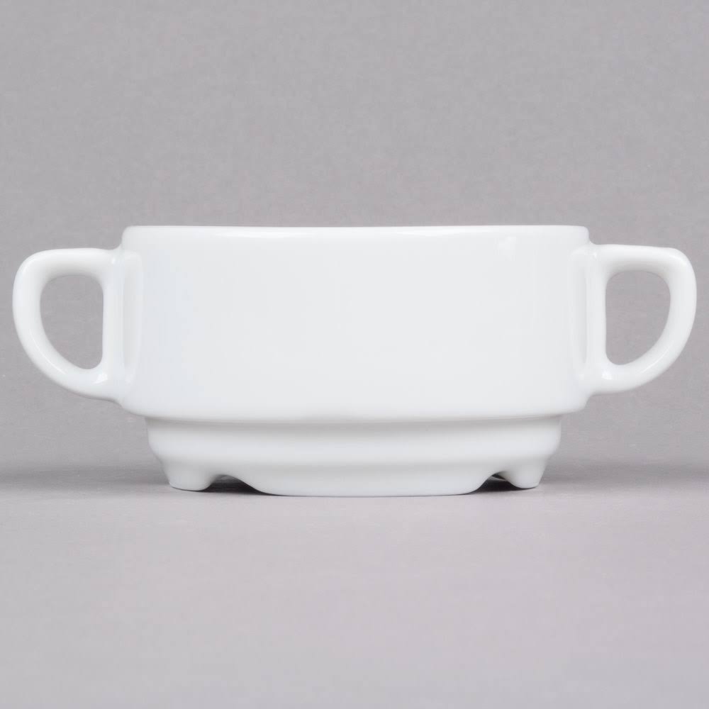 White 9 oz. Soup Bowl J807