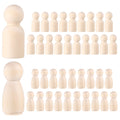 40 Pcs Wooden Peg Dolls Painting Crafts for Kids B23129