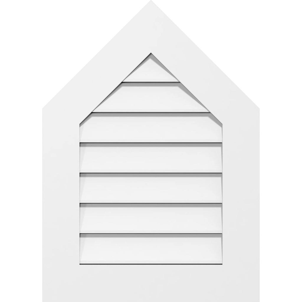Peaked Top Surface Mount PVC Gable Vent R696