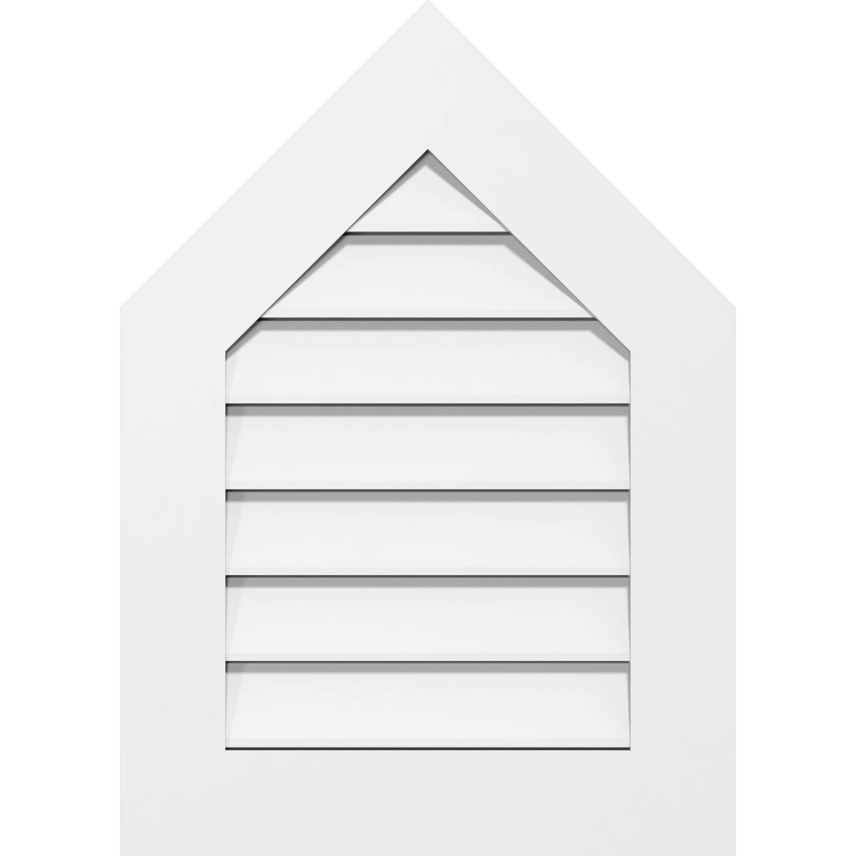 Peaked Top Surface Mount PVC Gable Vent R696