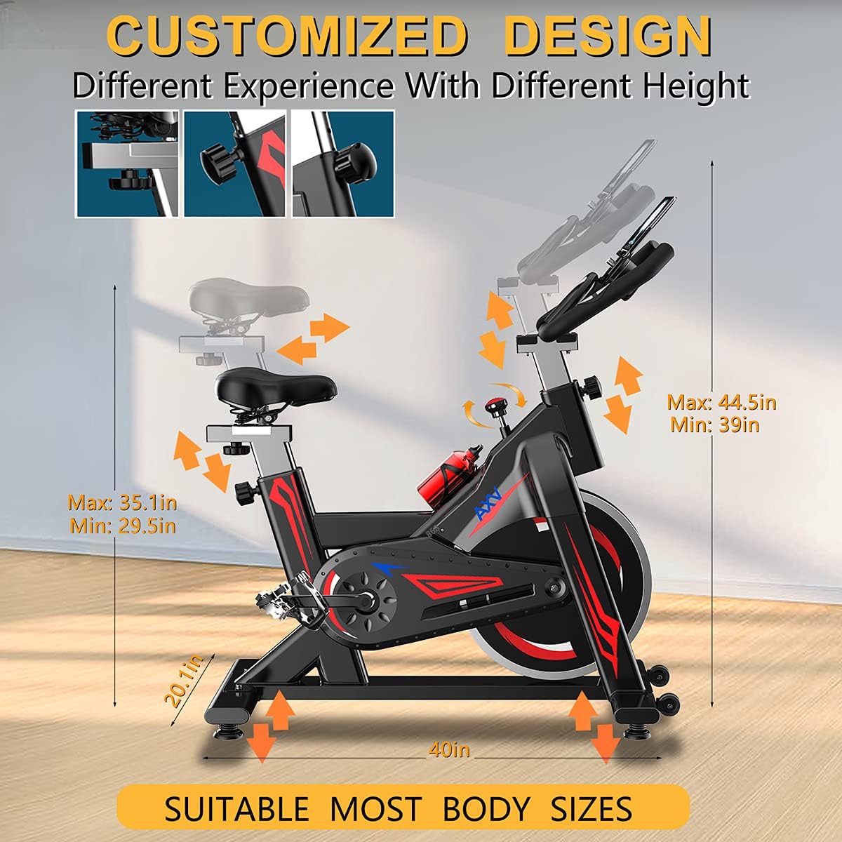 Magnetic Resistance Indoor Cycling Bike J64042